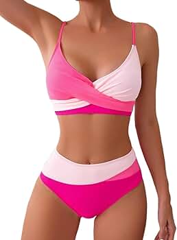 【美品】QUEENS BIKINI ピンク　Sサイズ Amazon.com: LXXWMxBH two piece bathing suits for women